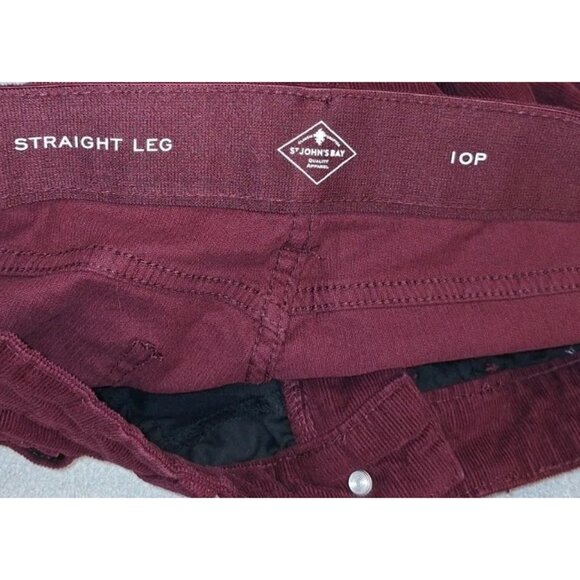 St. John's Bay Womens Size 10 Petite Purple Corduroy Pants 30x27 - Picture 4 of 6
